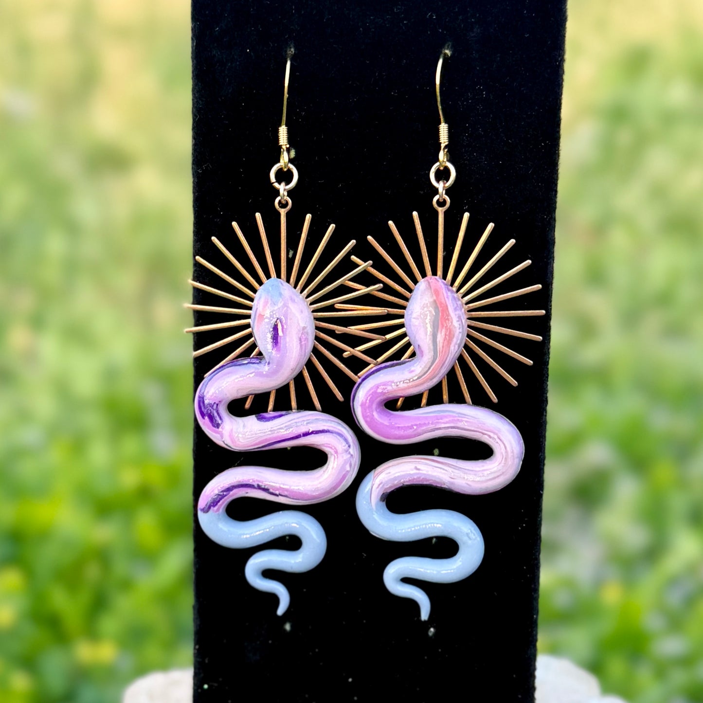 Marbled Serpentine Earrings