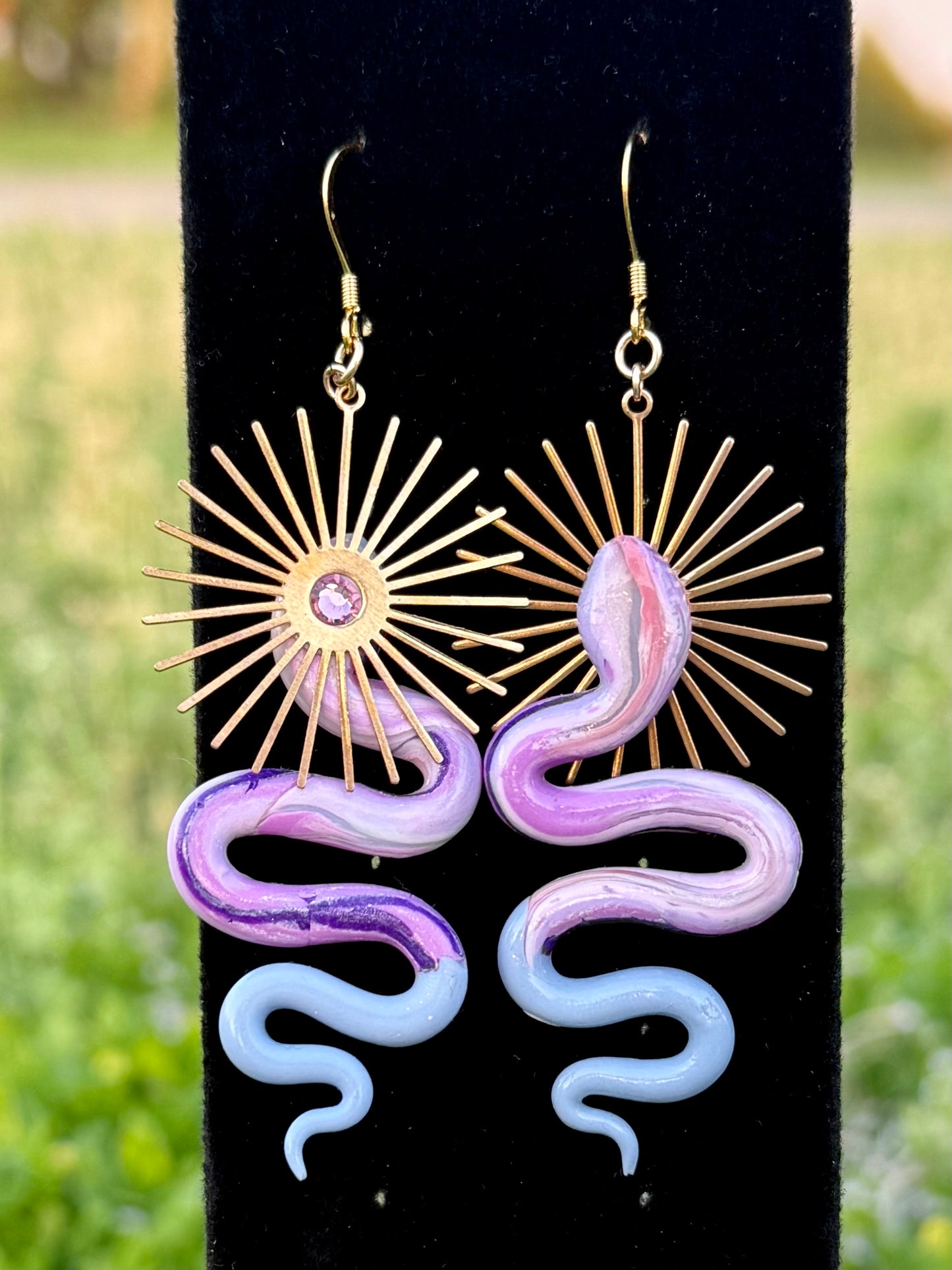 Marbled Serpentine Earrings