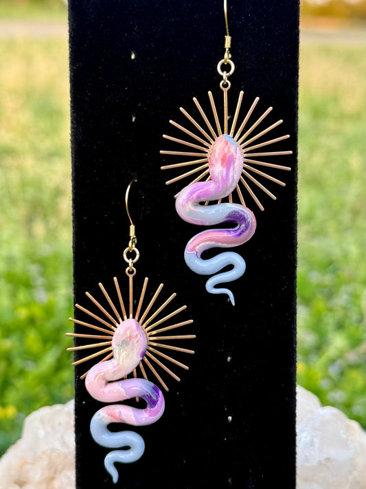 Marbled Serpentine Earrings